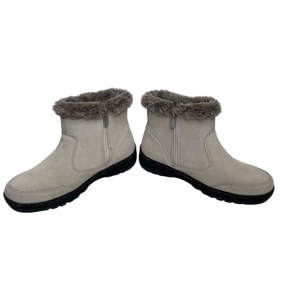 Khombu Iris Winter Snow All Weather Ankle Faux fur Boots White Women's 8M